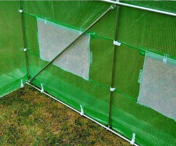 Arkinis šiltnamis su orlaidėmis 2x3.5 (7m2), žalias