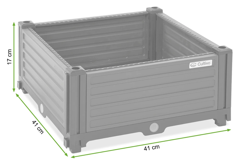 Augalų dėžė GROW CUBE S, 41x41x17 cm