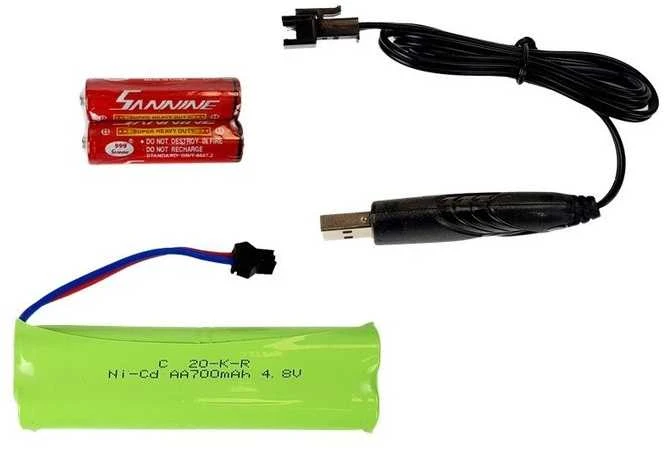 Automobilis - amfibija su nuotolinio valdymo pultu, žalias