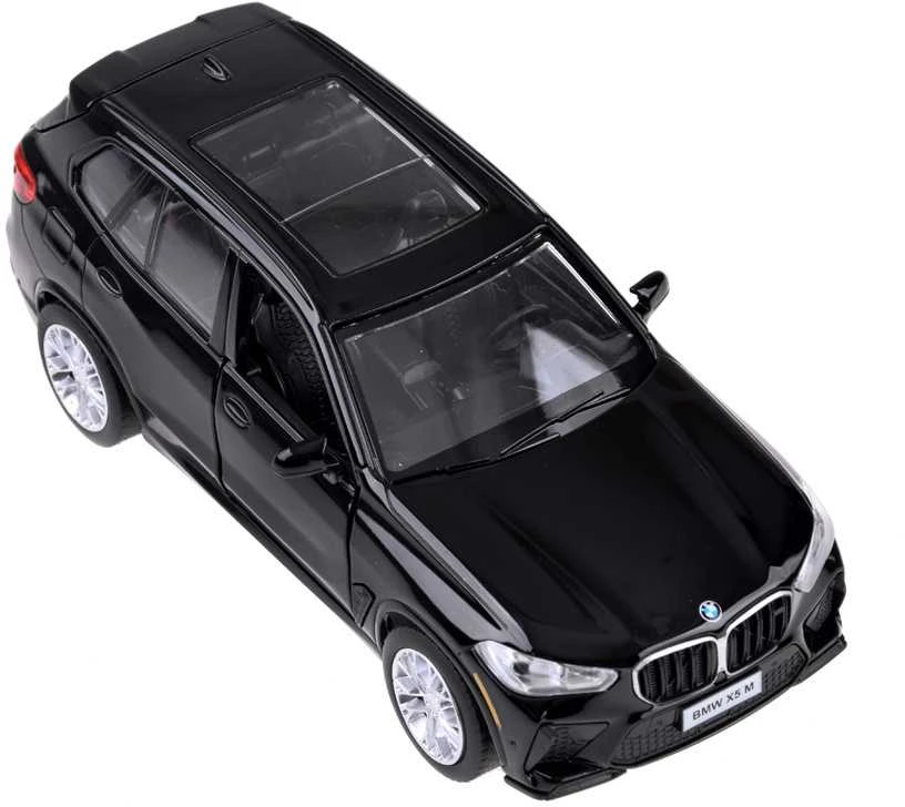 Automobilis BMW X5M su garso ir šviesos efektais, juodas