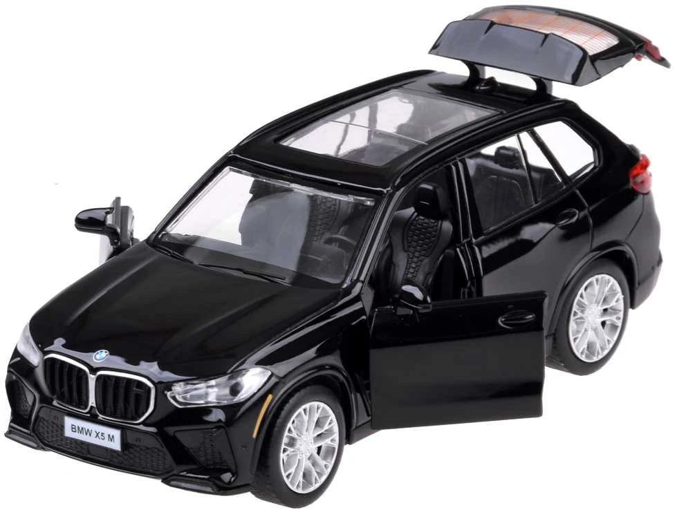 Automobilis BMW X5M su garso ir šviesos efektais, juodas