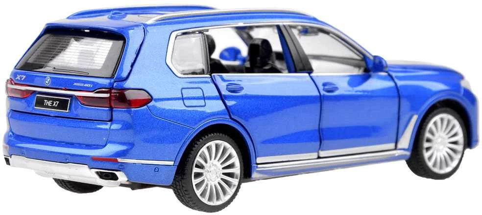 Automobilis BMW X7, mėlynas