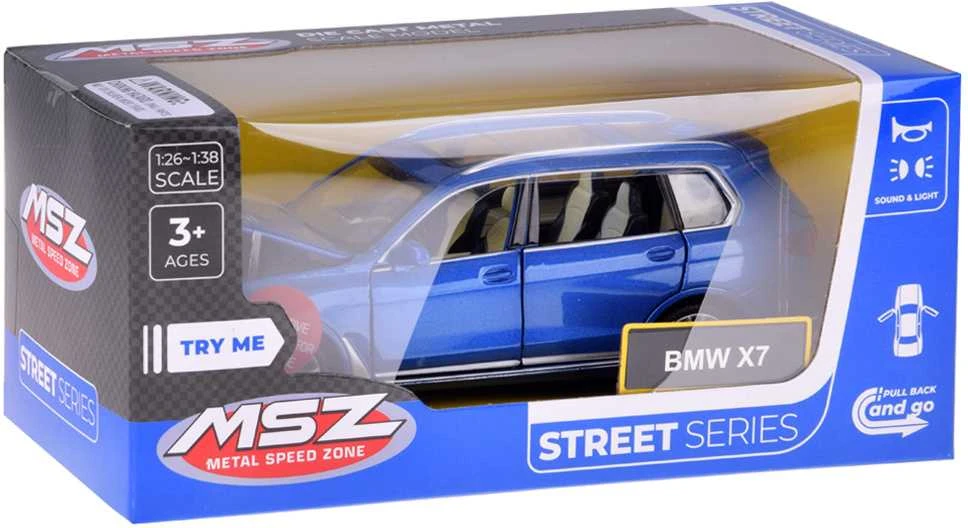 Automobilis BMW X7, mėlynas
