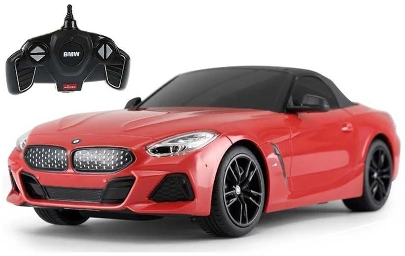 Automobilis BMW Z4 Roadster Rastar su nuotolinio valdymo pultu, raudonas