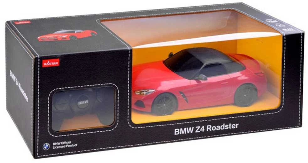 Automobilis BMW Z4 su nuotolinio valdymo pultu, raudonas