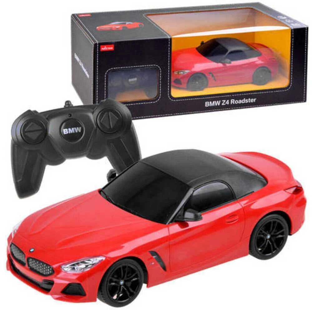 Automobilis BMW Z4 su nuotolinio valdymo pultu, raudonas