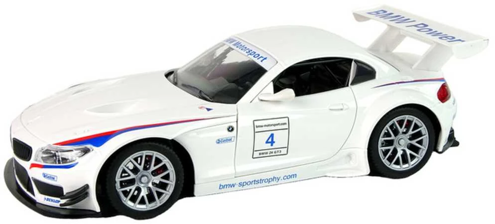Automobilis BMW Z4 su nuotolinio valdymo pultu, baltas