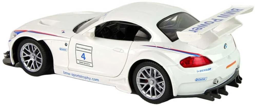 Automobilis BMW Z4 su nuotolinio valdymo pultu, baltas