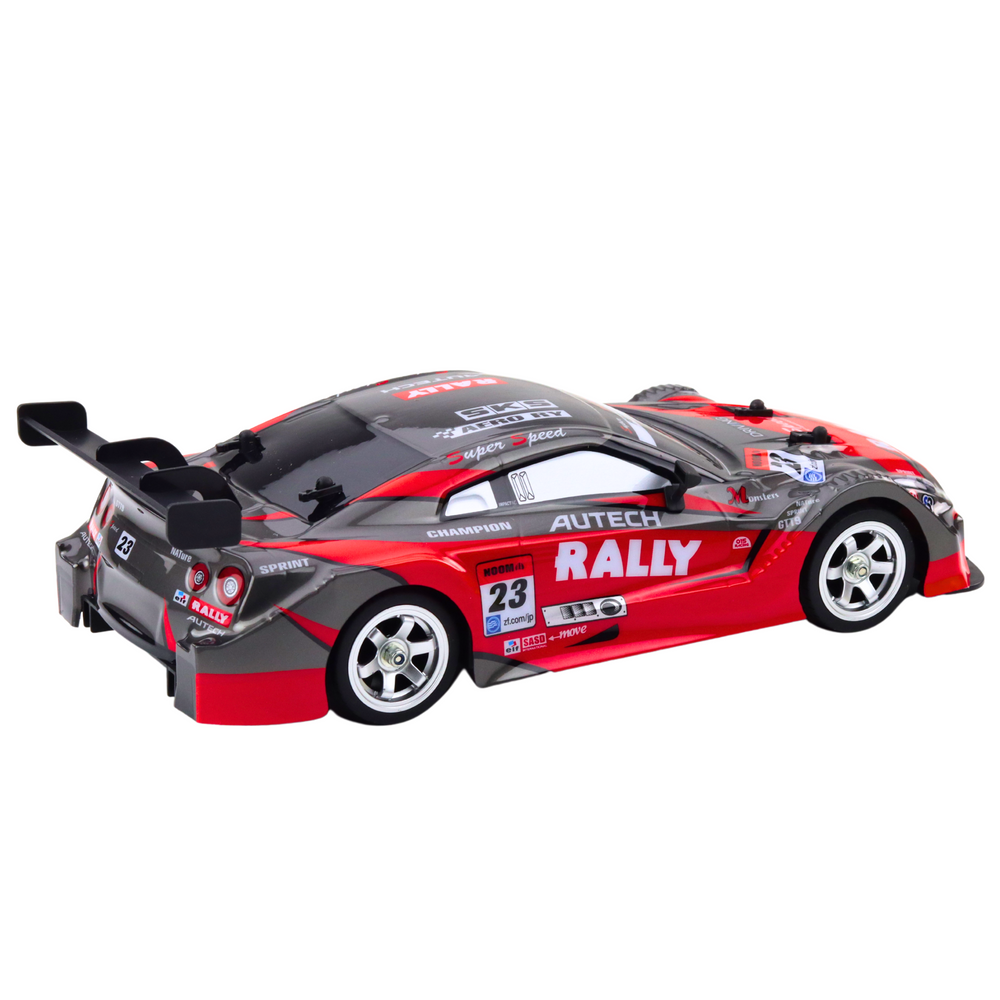 Automobilis Drift Car RC su priedais, 30 km/h, 1:16, raudonas/juodas