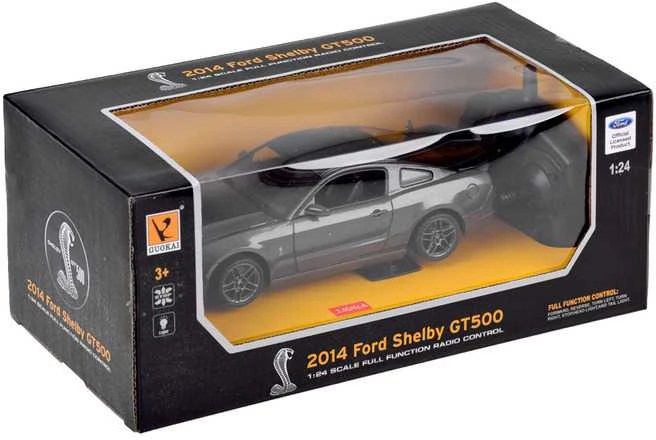 Automobilis Ford Shelby GT500 su nuotolinio valdymo pultu, juodas