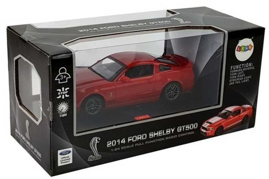 Automobilis Ford Shelby GT500 su nuotolinio valdymo pultu, raudonas