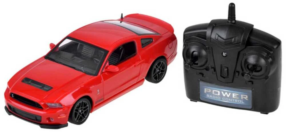 Automobilis Ford Shelby GT500 su nuotolinio valdymo pultu, raudonas