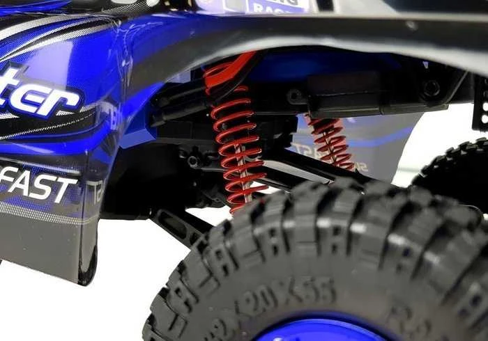 Automobilis FY-01 su nuotolinio valdymo pultu, mėlynas
