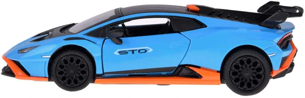 Automobilis Lamborghini Huracan STO su garso ir šviesos efektais, mėlynas