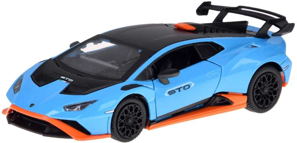 Automobilis Lamborghini Huracan STO su garso ir šviesos efektais, mėlynas
