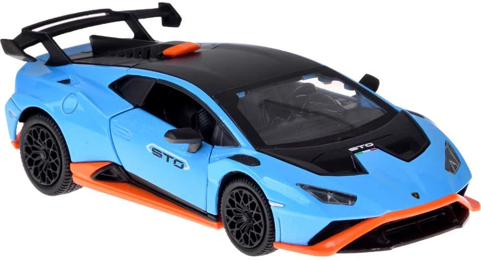 Automobilis Lamborghini Huracan STO su garso ir šviesos efektais, mėlynas
