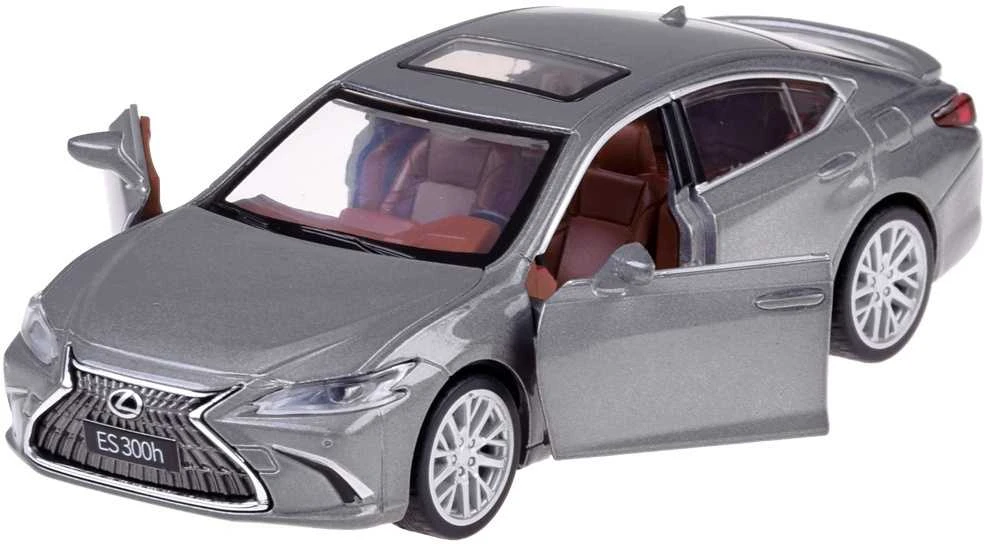 Automobilis Lexus ES300h 1:35 su garso ir šviesos efektais, sidabrinis