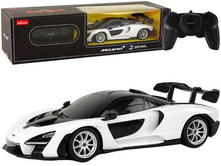 Automobilis McLaren su nuotolinio valdymo pultu, baltas