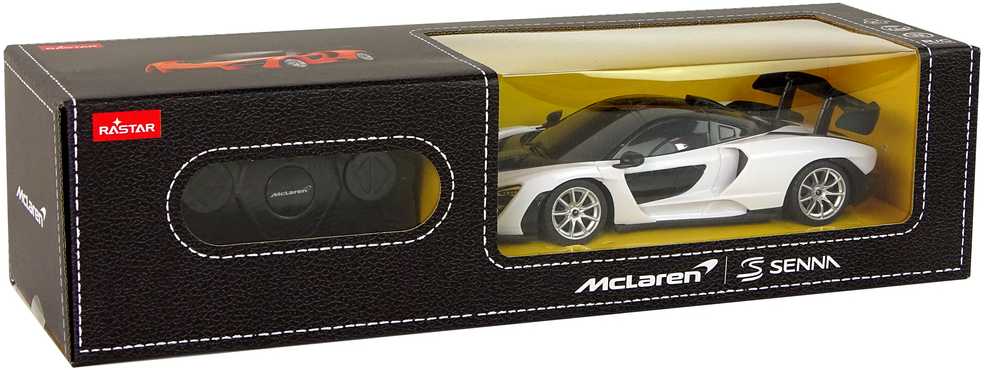 Automobilis McLaren su nuotolinio valdymo pultu, baltas