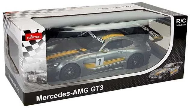Automobilis Mercedes AMG GT3 su nuotolinio valdymo pultu, pilkas