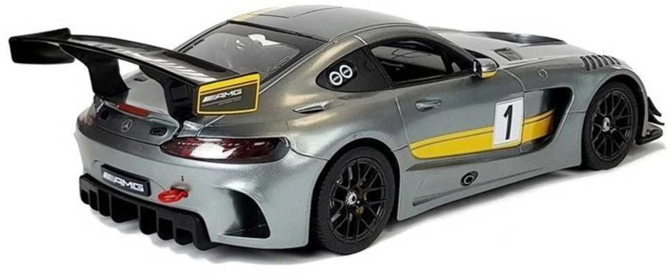Automobilis Mercedes AMG GT3 su nuotolinio valdymo pultu, pilkas