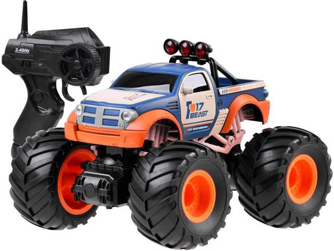 Automobilis Monster Truck su nuotolinio valdymo pultu