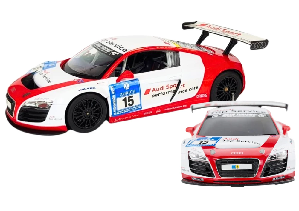 Automobilis R/C 1:24 AUDI R8 LMS Baltas