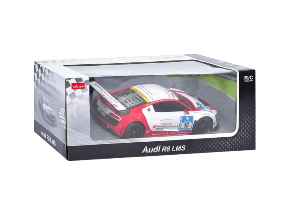 Automobilis R/C 1:24 AUDI R8 LMS Baltas