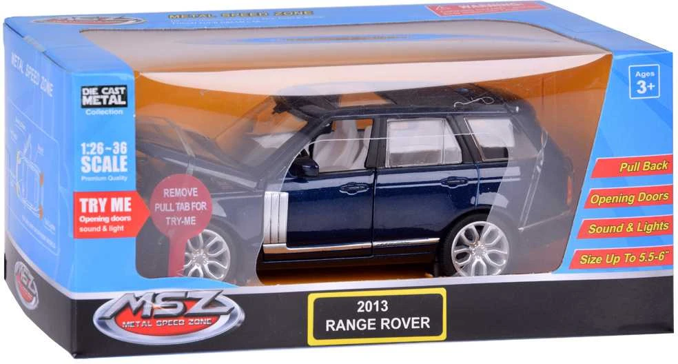 Automobilis RANGE ROVER 2013 su garso ir šviesos efektais, mėlynas