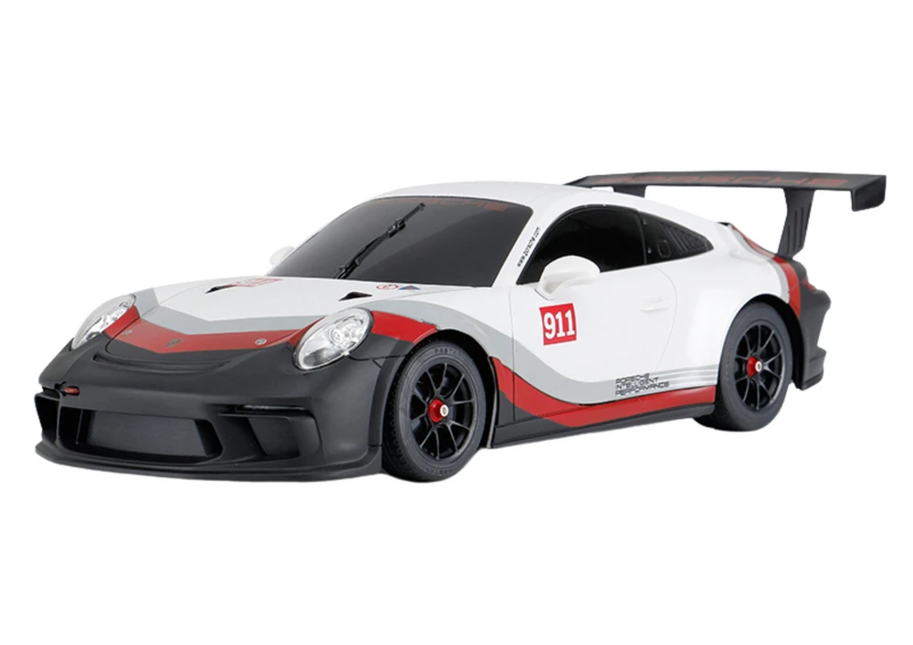 Automobilis RC 1:18 Rastar Porsche 911 GT3 Baltas-Gray