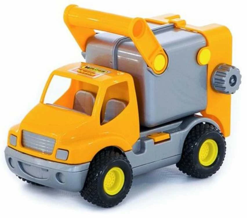 Automobilis šiukšliavežis ConsTruck, oranžinis