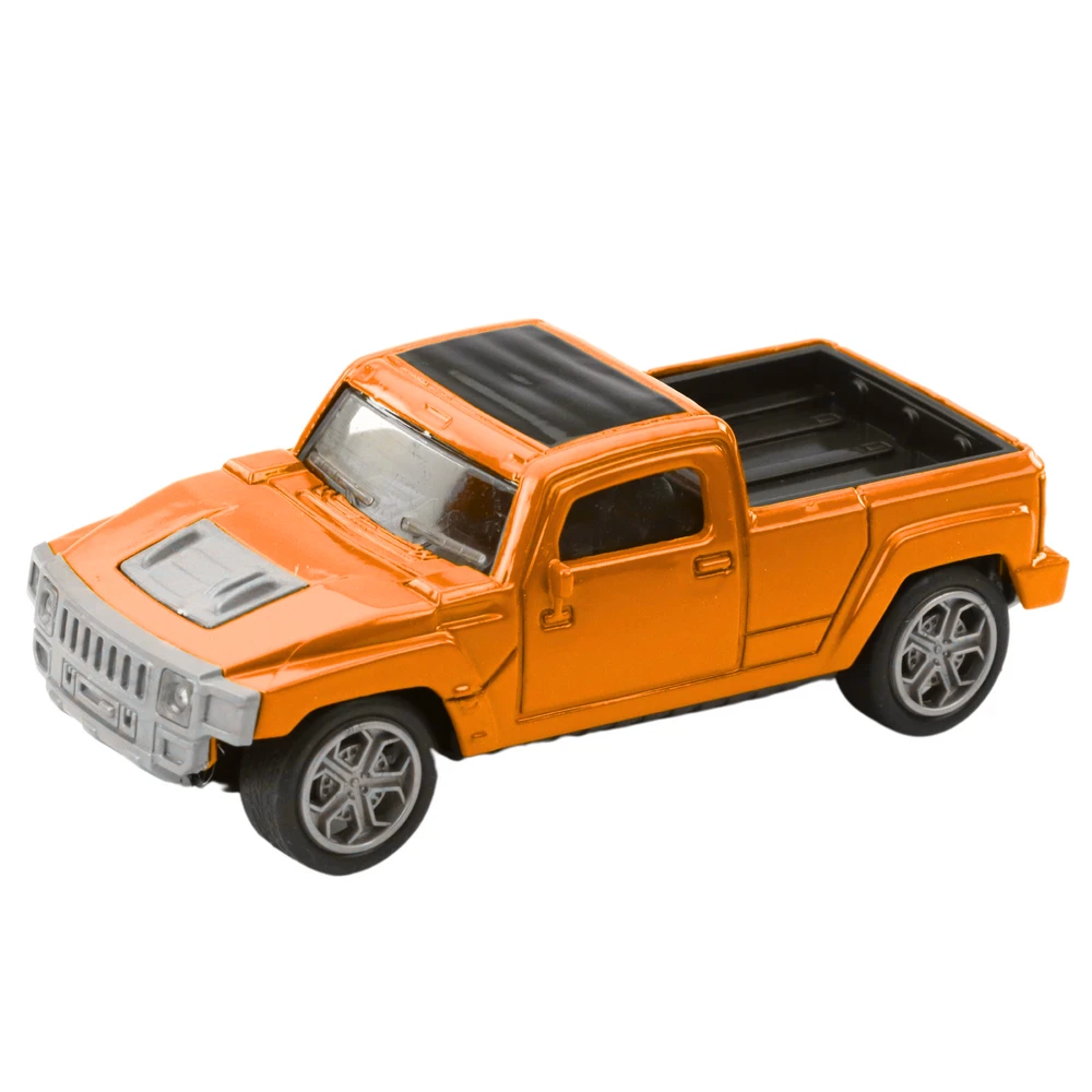 Automobilis su kemperiu Die-Cast, oranžinis