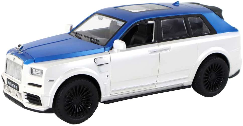 Automobilis su nuotolinio valdymo pultu, mėlynas/baltas