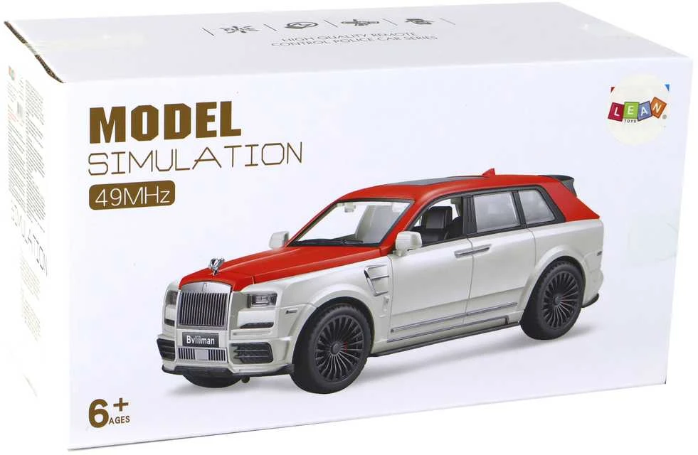 Automobilis su nuotolinio valdymo pultu, mėlynas/baltas