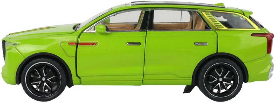 Automobilis su nuotolinio valdymo pultu, žalias