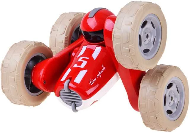 Automobilis su nuotolinio valdymo pultu, raudonas