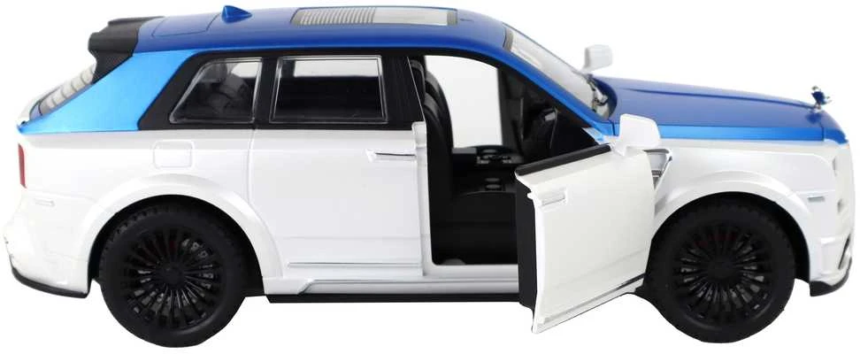 Automobilis su nuotolinio valdymo pultu, mėlynas/baltas