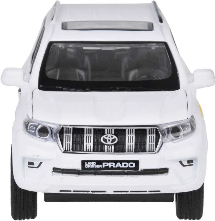 Automobilis TOYOTA LAND CRUISER PRADO su garso ir šviesos efektais, baltas