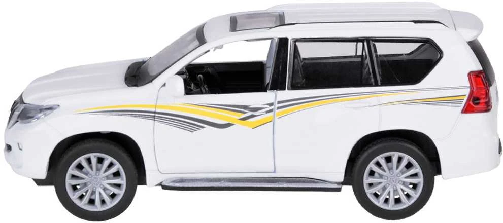 Automobilis TOYOTA LAND CRUISER PRADO su garso ir šviesos efektais, baltas