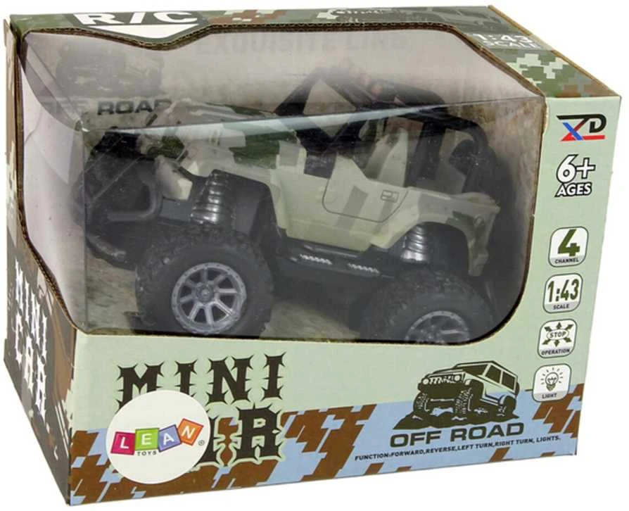 Automobilis visureigis Off Road 1:43 su nuotolinio valdymo pultu, moro