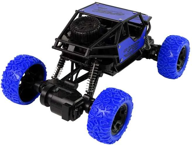 Automobilis visureigis su nuotolinio valdymo pultu, 1:18, mėlynas