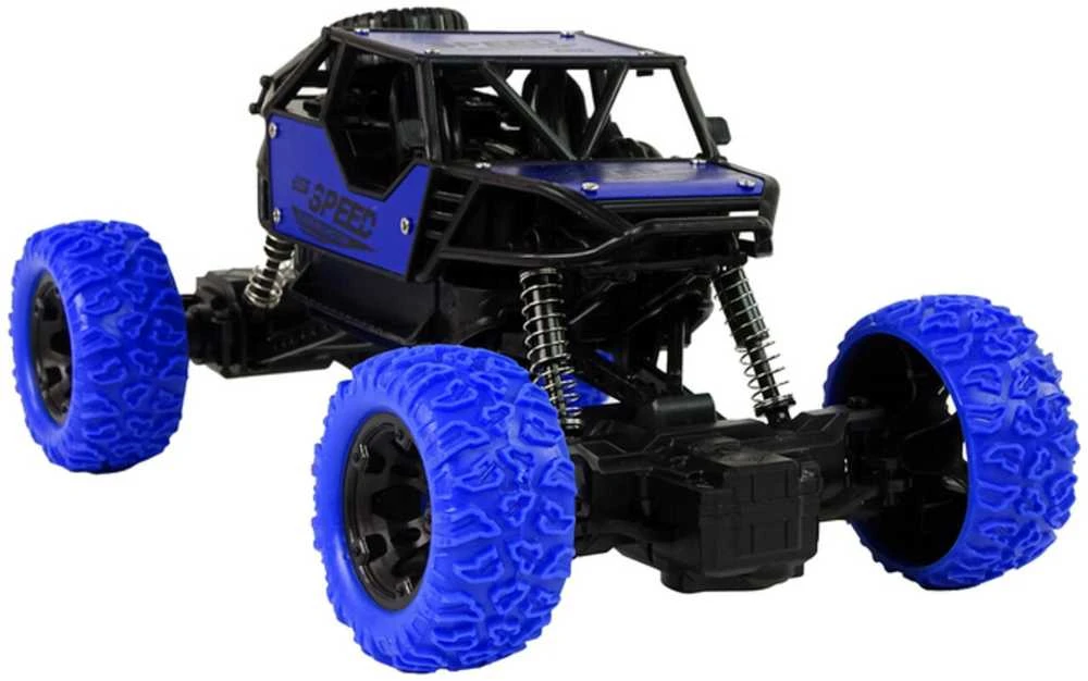 Automobilis visureigis su nuotolinio valdymo pultu, 1:18, mėlynas