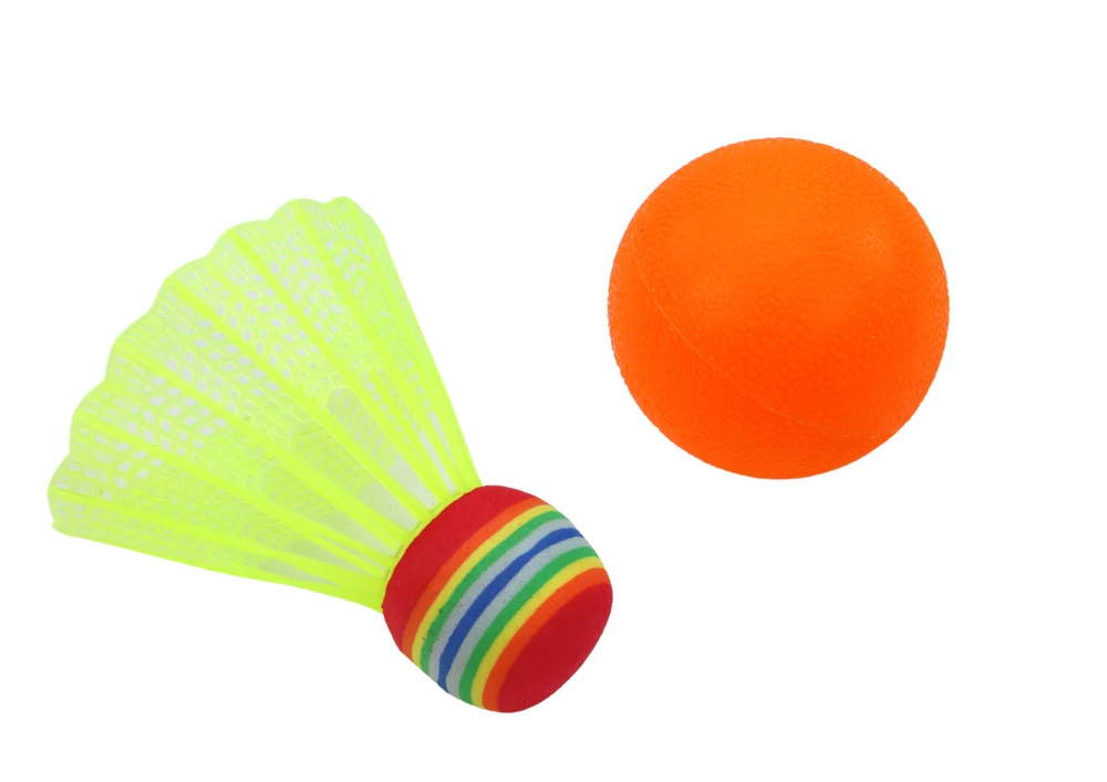 Badmintono rakečių rinkinys, geltonas/rožinis