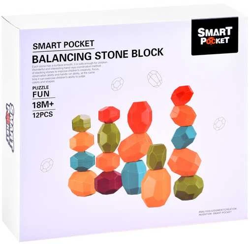 Balansinių akmenėlių rinkinys Smart Pocket, 12 vnt.