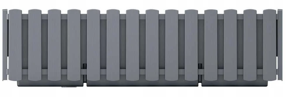 Balkono vazonas Boardee Fencycase, 58 cm, pilkas