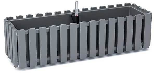 Balkono vazonas Boardee Fencycase, 58 cm, pilkas