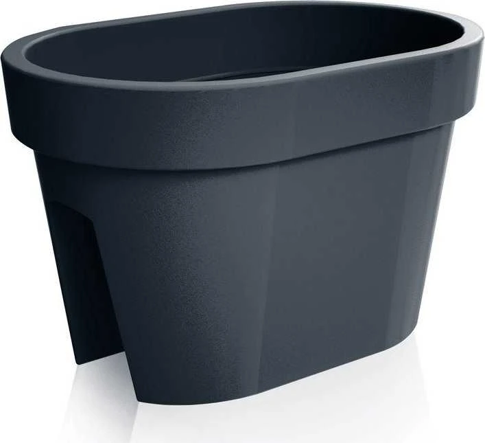 Balkono vazonas LOFLY RAILING, 40 cm, antracito