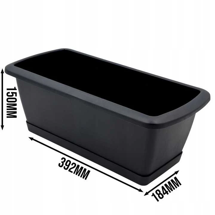 Balkono vazonas RESPANA SET, 15 cm, antracito
