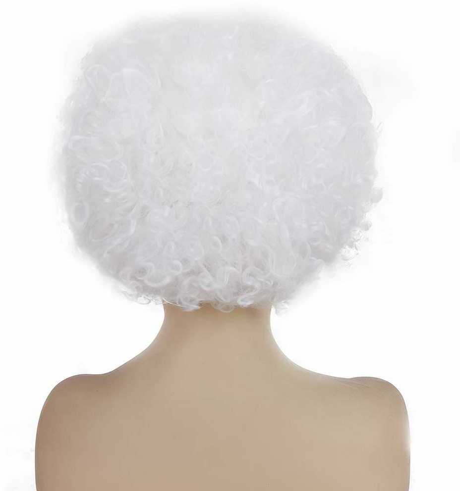 Baltas perukas afro