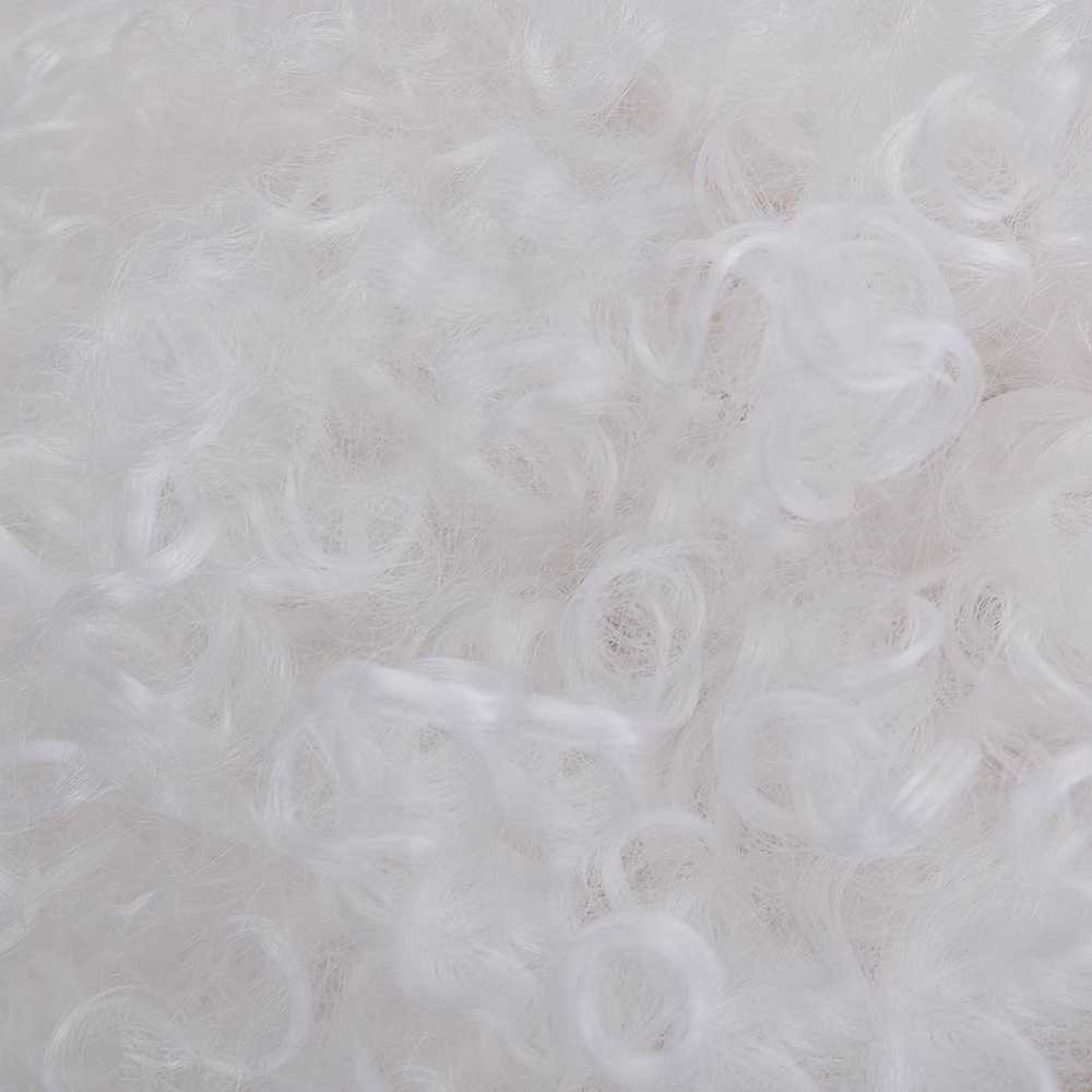 Baltas perukas afro